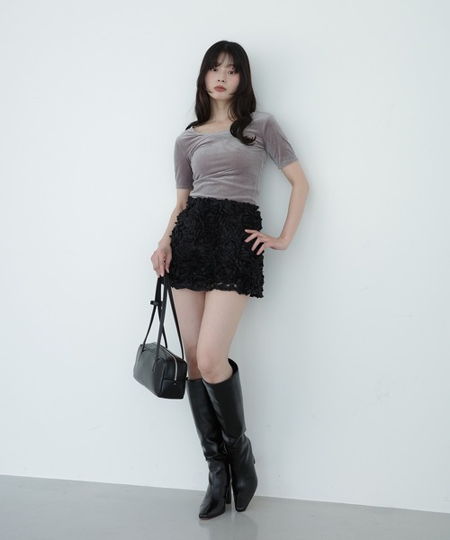 セール】フラワーモチーフミニスカート（スカート）｜EIMY ISTOIRE