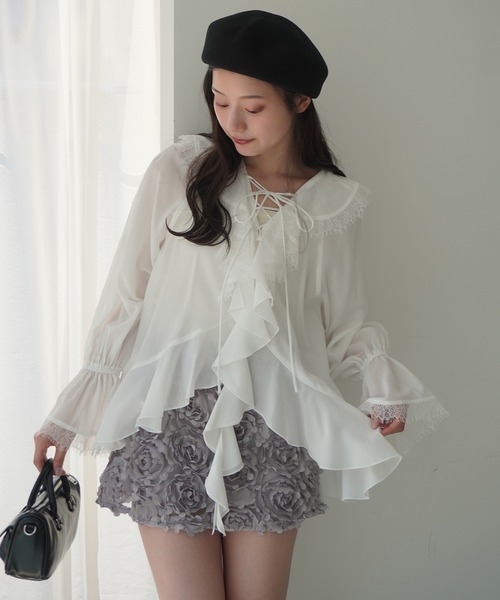 セール】フラワーモチーフミニスカート（スカート）｜EIMY ISTOIRE