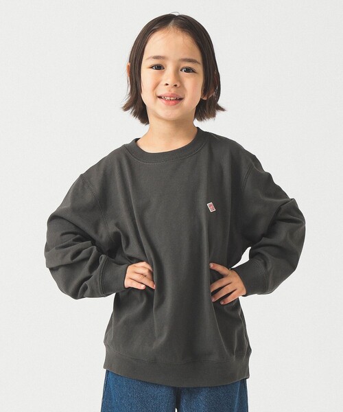 DANTON(ダントン)の「DANTON / KIDS' LONG SLEEVE SWEAT T-SHIRT PLAIN 2025SS(105~135cm)(Tシャツ/カットソー・キッズ・チャコールグレー・115/135/125/105)」の4枚目の写真