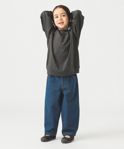 DANTON(ダントン)の「DANTON / KIDS' LONG SLEEVE SWEAT T-SHIRT PLAIN 2025SS(105~135cm)(Tシャツ/カットソー・キッズ・チャコールグレー・115/135/125/105)」の8枚目の写真