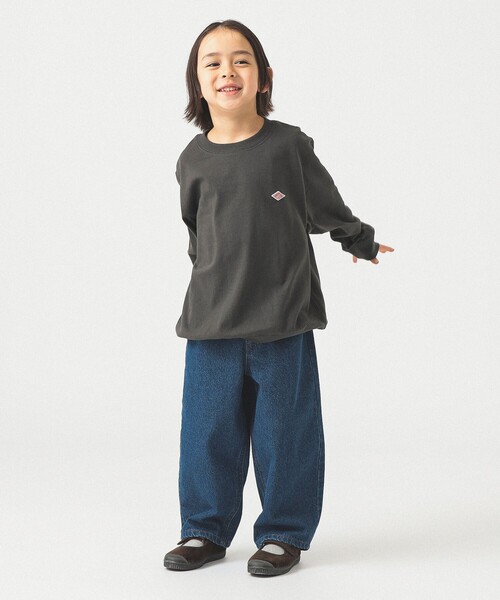 DANTON(ダントン)の「DANTON / KIDS' LONG SLEEVE SWEAT T-SHIRT PLAIN 2025SS(105~135cm)(Tシャツ/カットソー・キッズ・チャコールグレー・115/135/125/105)」の9枚目の写真
