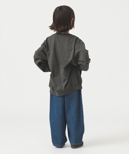 DANTON(ダントン)の「DANTON / KIDS' LONG SLEEVE SWEAT T-SHIRT PLAIN 2025SS(105~135cm)(Tシャツ/カットソー・キッズ・チャコールグレー・115/135/125/105)」の11枚目の写真