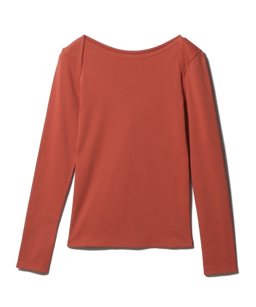 ESTNATION(エストネーション)の「GOOD PEOPLE GOOD STITCHING GOOD PRODUCT for ESTNATION / オーガニックコットン ロングスリーブ Tシャツ(Tシャツ/カットソー・レディース・ブラウン/レッド/ネイビー/オフホワイト・FREE)」の1枚目の写真