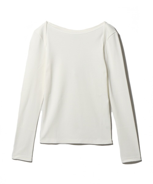 ESTNATION(エストネーション)の「GOOD PEOPLE GOOD STITCHING GOOD PRODUCT for ESTNATION / オーガニックコットン ロングスリーブ Tシャツ(Tシャツ/カットソー・レディース・ブラウン/レッド/ネイビー/オフホワイト・FREE)」の2枚目の写真