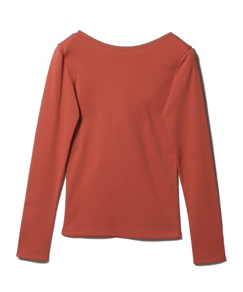 ESTNATION(エストネーション)の「GOOD PEOPLE GOOD STITCHING GOOD PRODUCT for ESTNATION / オーガニックコットン ロングスリーブ Tシャツ(Tシャツ/カットソー・レディース・ブラウン/レッド/ネイビー/オフホワイト・FREE)」の5枚目の写真