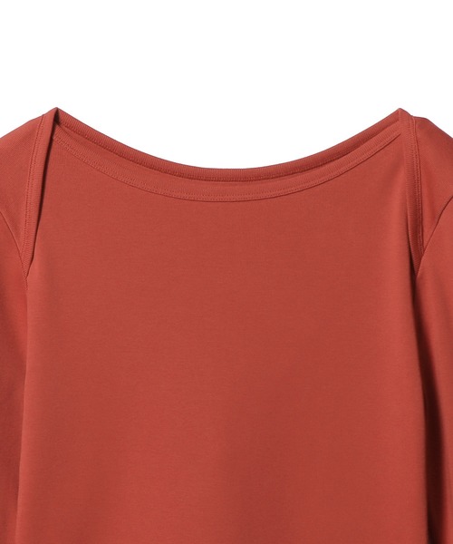 ESTNATION(エストネーション)の「GOOD PEOPLE GOOD STITCHING GOOD PRODUCT for ESTNATION / オーガニックコットン ロングスリーブ Tシャツ(Tシャツ/カットソー・レディース・ブラウン/レッド/ネイビー/オフホワイト・FREE)」の6枚目の写真