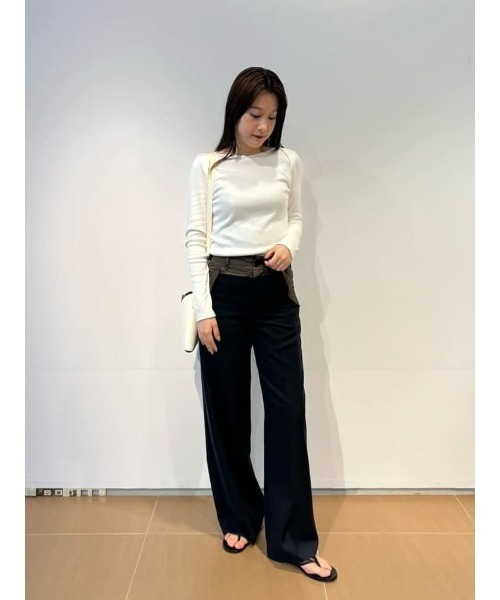 ESTNATION(エストネーション)の「GOOD PEOPLE GOOD STITCHING GOOD PRODUCT for ESTNATION / オーガニックコットン ロングスリーブ Tシャツ(Tシャツ/カットソー・レディース・ブラウン/レッド/ネイビー/オフホワイト・FREE)」の12枚目の写真
