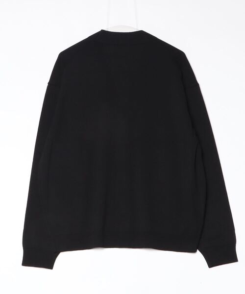 ATON（エイトン）の「【ATON】WOOL WASHI  OVERSIZED CARDIGAN（カーディガン/ボレロ・メンズ・ブラック/ブラウン・4）」の3枚目の写真