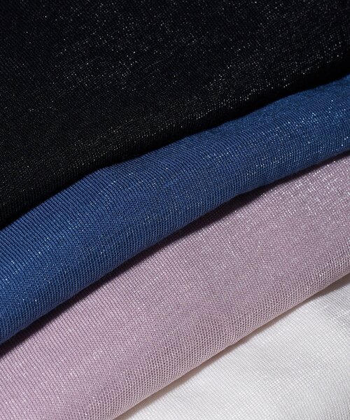 SHENERY（シーナリー）の「シャイニー天竺Tシャツ（Tシャツ/カットソー・レディース・ブルー/オフホワイト/ブラック/ピンク・FREE）」の21枚目の写真