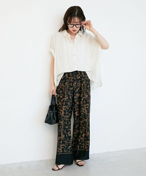 le.coeur blanc / ルクールブラン 2WAYヴィンテージライクブラウス 2WAYヴィンテージライクブラウス（シャツ/ブラウス）｜le.coeur