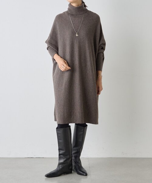 BEARDSLEY - シンプルタートルニット BEARDSLEY｜タートルビッグニット(ショート) | Rakuten Fashion