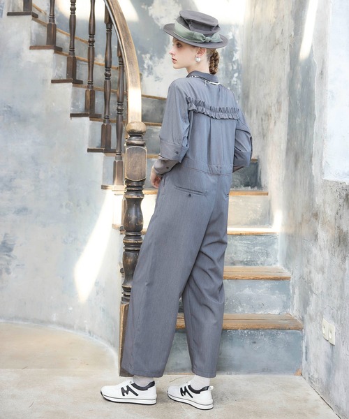 Cepica（セピカ）の「レイヤード風オールインワン（サロペット/オーバーオール・レディース・グレー・FREE）」の8枚目の写真