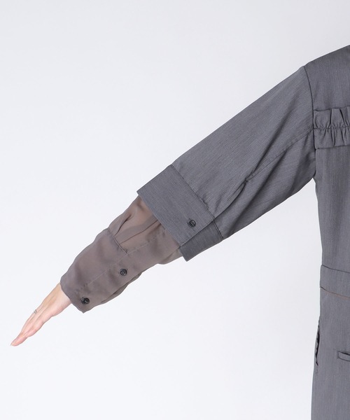 Cepica（セピカ）の「レイヤード風オールインワン（サロペット/オーバーオール・レディース・グレー・FREE）」の14枚目の写真