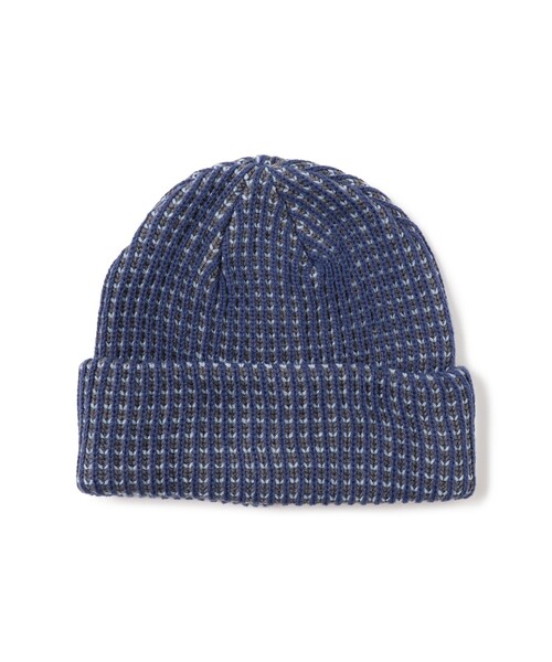 BEAMS(ビームス)の「3トーン アクリル ビーニー(ニットキャップ/ビーニー・メンズ・ネイビー/グレー/ブラック・ONE SIZE)」の1枚目の写真