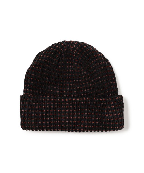 BEAMS(ビームス)の「3トーン アクリル ビーニー(ニットキャップ/ビーニー・メンズ・ネイビー/グレー/ブラック・ONE SIZE)」の2枚目の写真