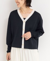 NOLLEY’S | 《手洗い可能》《アンサンブル対応》18G天竺ゆったりVネックカーディガン(カーディガン/ボレロ)