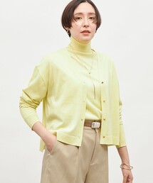 NOLLEY'S（ノーリーズ）の「《手洗い可能》《アンサンブル対応》18G天竺ゆったりVネックカーディガン（カーディガン/ボレロ）」