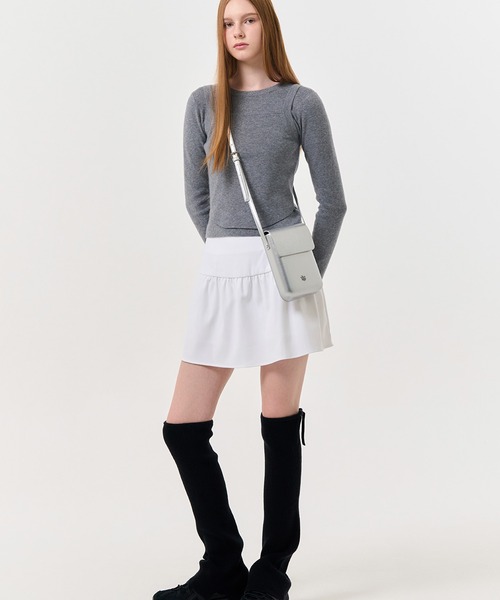GENERAL IDEA(ジェネラルアイデア)の「GENERAL IDEA/ジェネラルアイディア crack square mini bag ポシェット(ショルダーバッグ・レディース・ブラック/シルバー・FREE)」の7枚目の写真