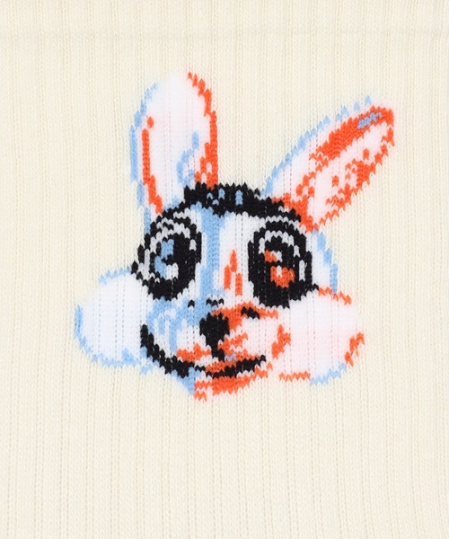 Paul Smith(ポールスミス)の「“Lamine Bunny” ソックス【250633 MD2】(ソックス/靴下・メンズ・ホワイト/ブラック・25-27)」の4枚目の写真