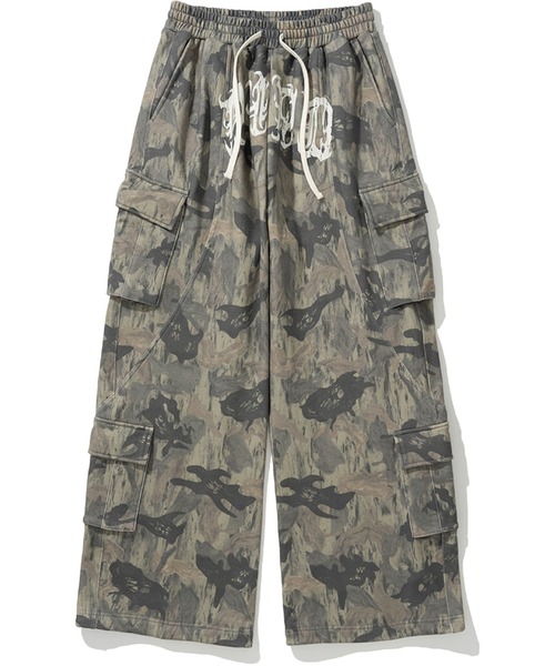 NOT4NERD/ノットフォーナード/Camo Multi Cargo Sweat Pants
