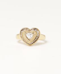 Guess（ゲス）の「TILL MORNING 12MM HEART PAVE’ RING アクセサリー リング（リング）」