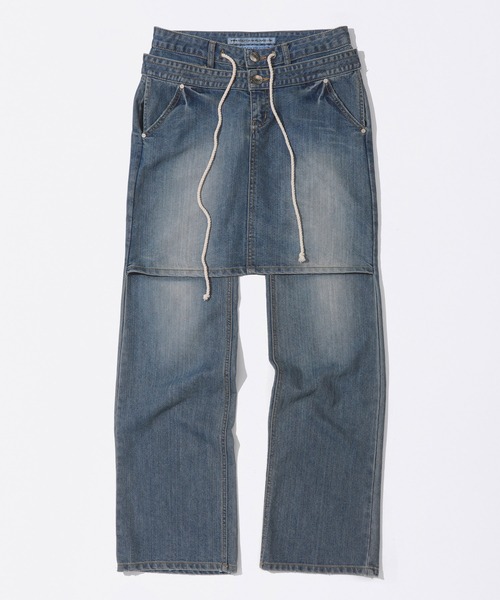 SCULPTOR スカルプター デニムパンツ SS 未使用、タグ付き y2k SCULPTOR（スカルプター） ジーンズ デニム デニムパンツ Double Waist