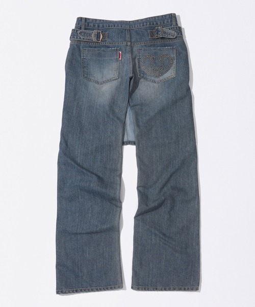 SCULPTOR スカルプター デニムパンツ SS 未使用、タグ付き y2k SCULPTOR（スカルプター）の「Rhinestone Lowrise Denim/ライン