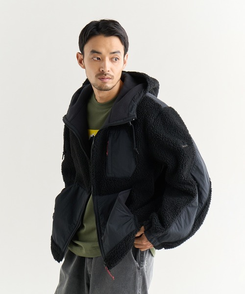 NANGA(ナンガ)の「BOA FLEECE FULL ZIP PARKA/ボア フリース フルジップパーカー(その他アウター・メンズ・ブラック/モカ・XL/L/M/S)」の4枚目の写真
