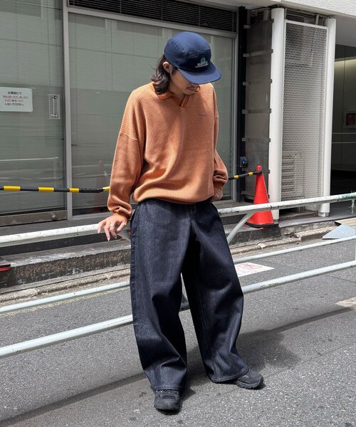 CIAOPANIC(チャオパニック)の「バーズアイニットロングスリーブニットポロ(ニット/セーター・レディース・ブラック/ネイビー/ブラウン・FREE)」の15枚目の写真