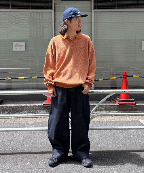 CIAOPANIC(チャオパニック)の「バーズアイニットロングスリーブニットポロ(ニット/セーター・レディース・ブラック/ネイビー/ブラウン・FREE)」の16枚目の写真