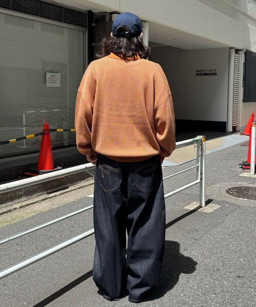 CIAOPANIC(チャオパニック)の「バーズアイニットロングスリーブニットポロ(ニット/セーター・レディース・ブラック/ネイビー/ブラウン・FREE)」の18枚目の写真