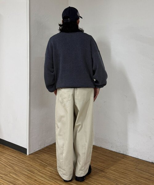 CIAOPANIC(チャオパニック)の「バーズアイニットロングスリーブニットポロ(ニット/セーター・レディース・ブラック/ネイビー/ブラウン・FREE)」の12枚目の写真