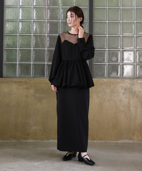 ちむし プラカブメス ワンノッカー 黒ホネOB 新品 ディープネックキャミワンピース（ワンピース）｜Omekashi（オメカシ