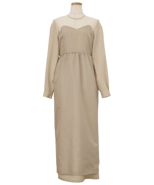 select MOCA(セレクトモカ)の「【オケージョン/結婚式】ペプラムバルーンドッキングワンピース(ドレス・レディース・ベージュ/ブラック・MEDIUM/LARGE)」の19枚目の写真