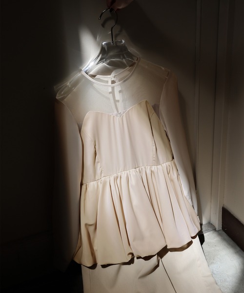 select MOCA(セレクトモカ)の「【オケージョン/結婚式】ペプラムバルーンドッキングワンピース(ドレス・レディース・ベージュ/ブラック・MEDIUM/LARGE)」の22枚目の写真