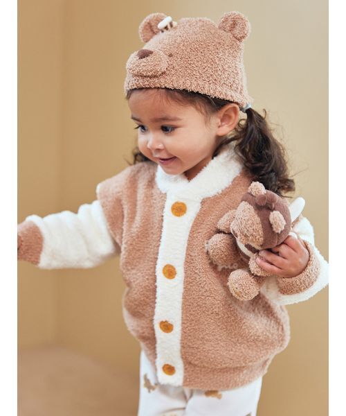 ジェラートピケ　ベビモコはちみつベアピケジャン BABY】ベビモコはちみつベアピケジャン（その他ベビーウェア