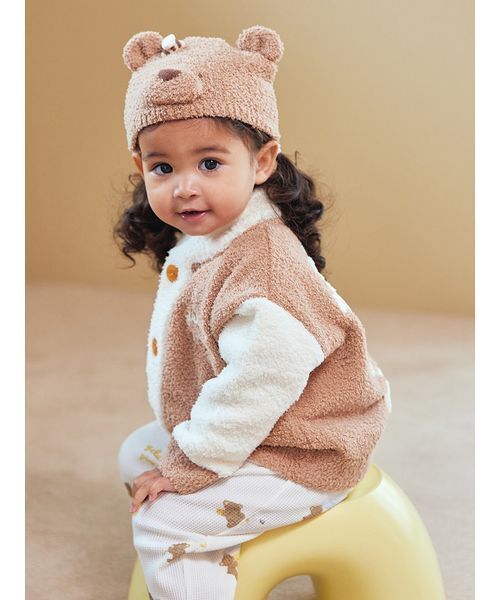 セール】【BABY】ベビモコはちみつベアピケジャン（その他ベビーウェア