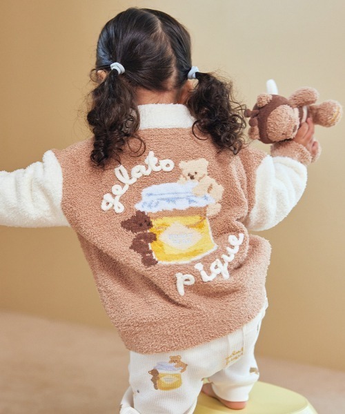 gelato pique ジェラートピケ　ベビモコはちみつベアピケジャン　新品 BABY】ベビモコはちみつベアピケジャン（その他ベビーウェア