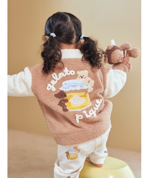 ジェラートピケ　ベビモコはちみつベアピケジャン BABY】ベビモコはちみつベアピケジャン（その他ベビーウェア