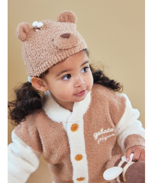 gelato pique ジェラートピケ ベビモコはちみつベアピケジャン 新品 セール】【BABY】ベビモコはちみつベアピケジャン（その他ベビーウェア