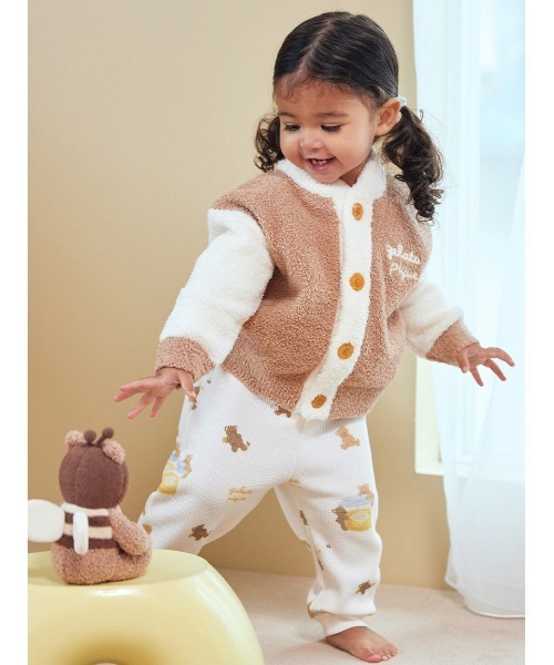 ジェラートピケ　ベビモコはちみつベアピケジャン BABY】ベビモコはちみつベアピケジャン（その他ベビーウェア