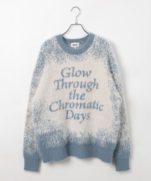 PBLIM（ページボーイリム）の「《UNISEX》グラデシャギーニット（ニット/セーター・レディース・ネイビー/ブラウン/ライトブルー/チャコールグレー・FREE）」の5枚目の写真