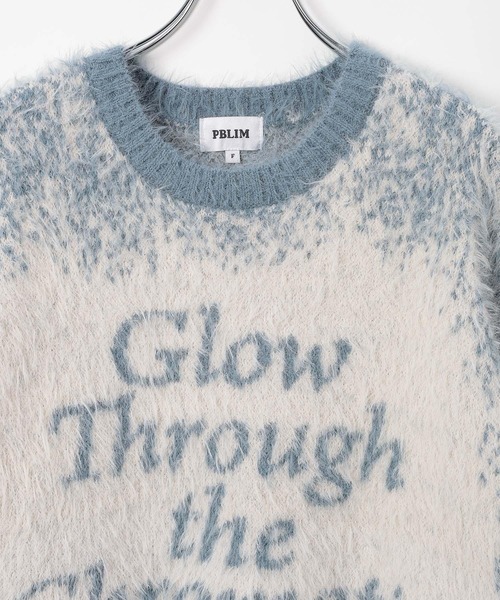 PBLIM（ページボーイリム）の「《UNISEX》グラデシャギーニット（ニット/セーター・レディース・ネイビー/ブラウン/ライトブルー/チャコールグレー・FREE）」の6枚目の写真