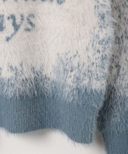 PBLIM（ページボーイリム）の「《UNISEX》グラデシャギーニット（ニット/セーター・レディース・ネイビー/ブラウン/ライトブルー/チャコールグレー・FREE）」の8枚目の写真