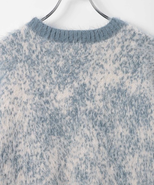 PBLIM（ページボーイリム）の「《UNISEX》グラデシャギーニット（ニット/セーター・レディース・ネイビー/ブラウン/ライトブルー/チャコールグレー・FREE）」の13枚目の写真