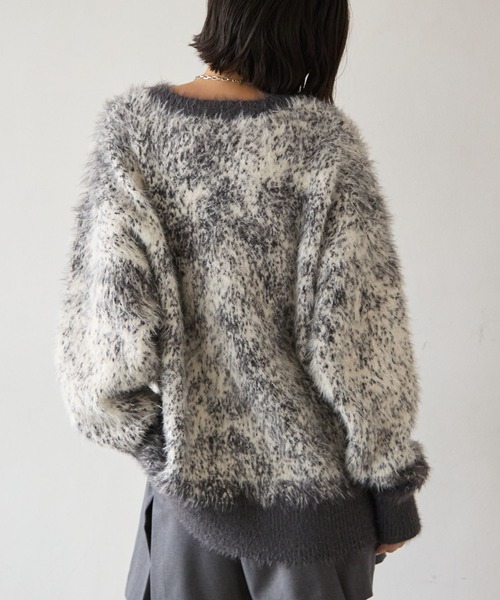 PBLIM（ページボーイリム）の「《UNISEX》グラデシャギーニット（ニット/セーター・レディース・ネイビー/ブラウン/ライトブルー/チャコールグレー・FREE）」の21枚目の写真