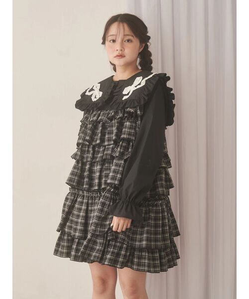 ribbonフリルカラーブラウス（シャツ/ブラウス）｜merry jenny（メリー