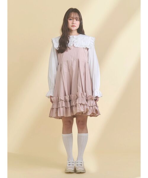 ribbonフリルカラーブラウス（シャツ/ブラウス）｜merry jenny（メリー