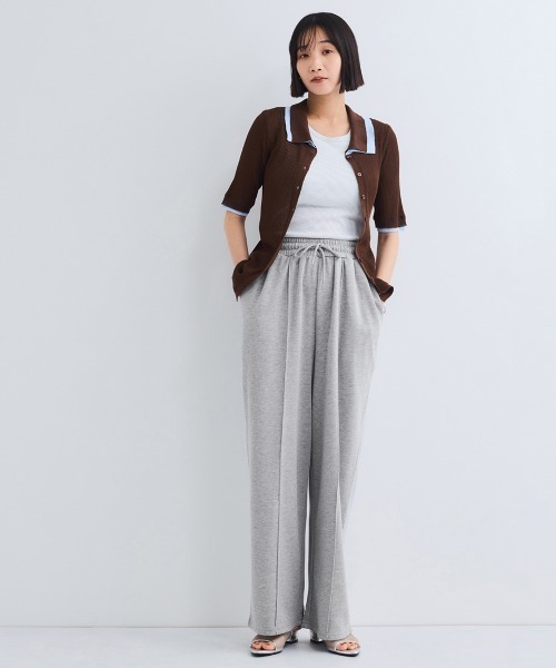 VICKY(ビッキー)の「ミニウラゲピンタックワイドパンツ≪手洗い可能≫(その他パンツ・レディース・ブラック/ライトグレー/ブラウン・M)」の9枚目の写真