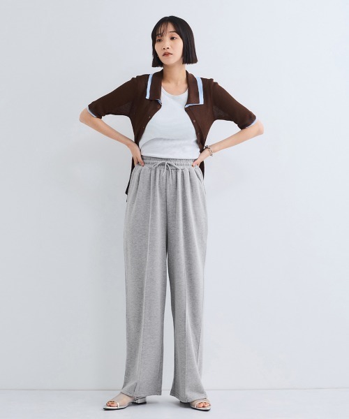 VICKY(ビッキー)の「ミニウラゲピンタックワイドパンツ≪手洗い可能≫(その他パンツ・レディース・ブラック/ライトグレー/ブラウン・M)」の10枚目の写真